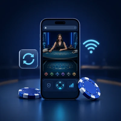 Stabilité du live casino mobile