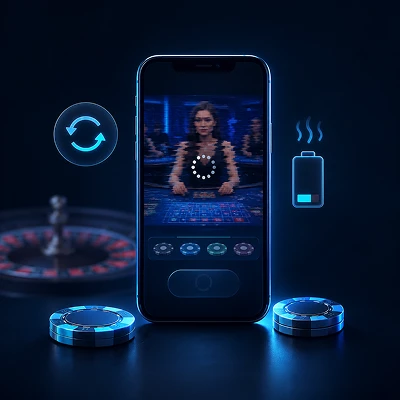 Performance mobile limitée sur casino en ligne