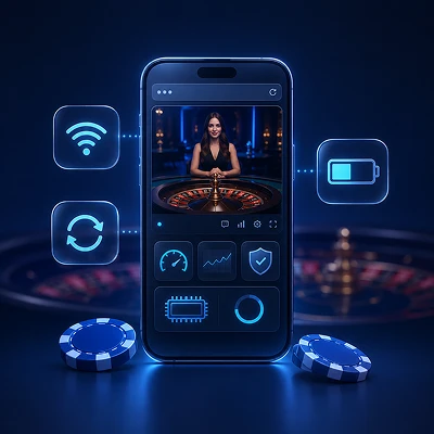 Live casino mobile dans Safari ou Chrome
